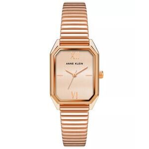 Anne Klein Women's Octagon Rose Gold Tone Stainless Steel Watch Minimalist 35mm